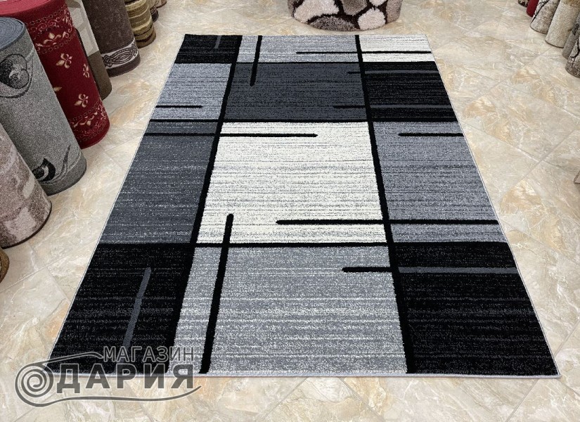 Тъкан килим MAGNOLIA 704 l.grey/black